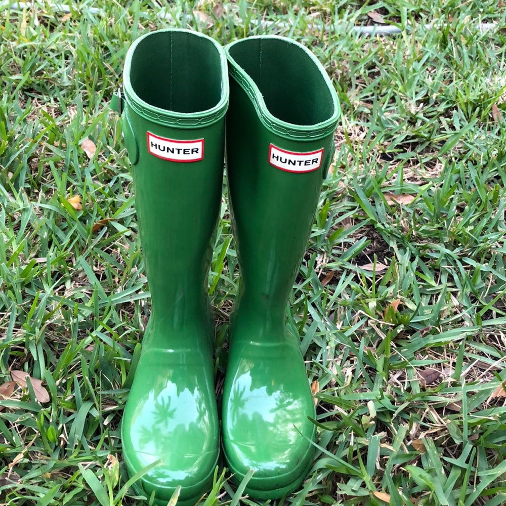 Green Hunter Rain Boots